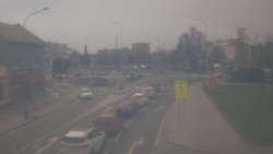 Křižovatka ulic Komenského a Velké Novosady