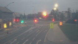 Křižovatka ulic Komenského a Velké Novosady