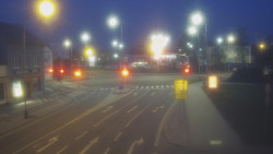 Křižovatka ulic Komenského a Velké Novosady