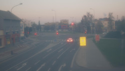 Křižovatka ulic Komenského a Velké Novosady