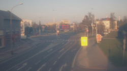 Křižovatka ulic Komenského a Velké Novosady