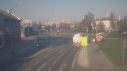 Křižovatka ulic Komenského a Velké Novosady