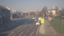 Křižovatka ulic Komenského a Velké Novosady