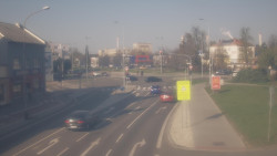 Křižovatka ulic Komenského a Velké Novosady