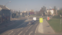 Křižovatka ulic Komenského a Velké Novosady