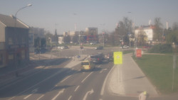 Křižovatka ulic Komenského a Velké Novosady