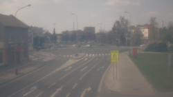 Křižovatka ulic Komenského a Velké Novosady