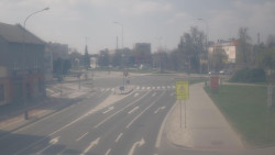 Křižovatka ulic Komenského a Velké Novosady