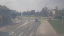 Křižovatka ulic Komenského a Velké Novosady