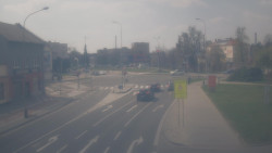 Křižovatka ulic Komenského a Velké Novosady