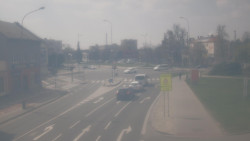 Křižovatka ulic Komenského a Velké Novosady