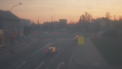 Křižovatka ulic Komenského a Velké Novosady