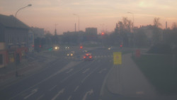 Křižovatka ulic Komenského a Velké Novosady