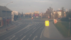 Křižovatka ulic Komenského a Velké Novosady