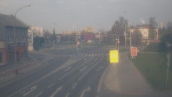 Křižovatka ulic Komenského a Velké Novosady