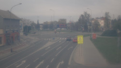 Křižovatka ulic Komenského a Velké Novosady