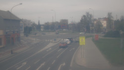 Křižovatka ulic Komenského a Velké Novosady