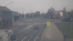 Křižovatka ulic Komenského a Velké Novosady