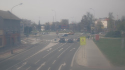 Křižovatka ulic Komenského a Velké Novosady