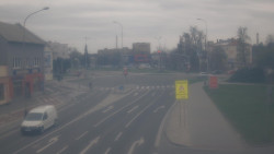 Křižovatka ulic Komenského a Velké Novosady