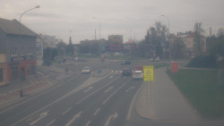 Křižovatka ulic Komenského a Velké Novosady