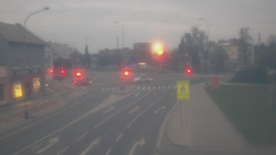 Křižovatka ulic Komenského a Velké Novosady