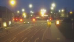 Křižovatka ulic Komenského a Velké Novosady