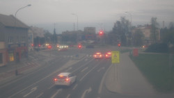 Křižovatka ulic Komenského a Velké Novosady