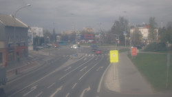 Křižovatka ulic Komenského a Velké Novosady