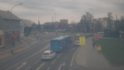 Křižovatka ulic Komenského a Velké Novosady