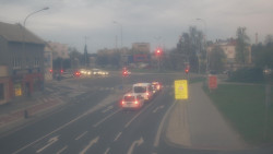 Křižovatka ulic Komenského a Velké Novosady