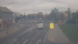 Křižovatka ulic Komenského a Velké Novosady