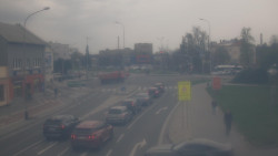 Křižovatka ulic Komenského a Velké Novosady