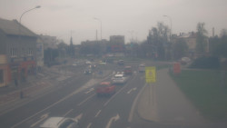 Křižovatka ulic Komenského a Velké Novosady