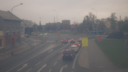 Křižovatka ulic Komenského a Velké Novosady