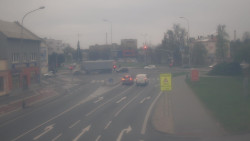 Křižovatka ulic Komenského a Velké Novosady