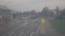 Křižovatka ulic Komenského a Velké Novosady