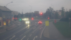 Křižovatka ulic Komenského a Velké Novosady