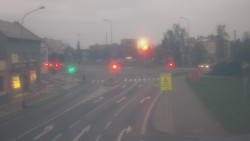 Křižovatka ulic Komenského a Velké Novosady