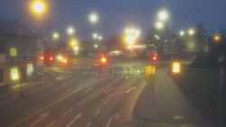 Křižovatka ulic Komenského a Velké Novosady