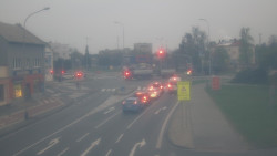 Křižovatka ulic Komenského a Velké Novosady