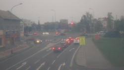 Křižovatka ulic Komenského a Velké Novosady