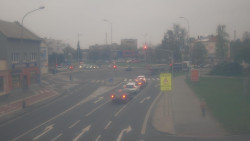 Křižovatka ulic Komenského a Velké Novosady