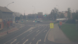 Křižovatka ulic Komenského a Velké Novosady