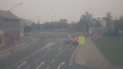 Křižovatka ulic Komenského a Velké Novosady