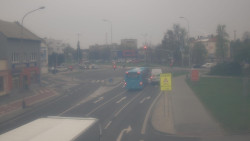 Křižovatka ulic Komenského a Velké Novosady