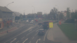 Křižovatka ulic Komenského a Velké Novosady