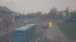 Křižovatka ulic Komenského a Velké Novosady