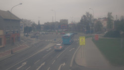 Křižovatka ulic Komenského a Velké Novosady