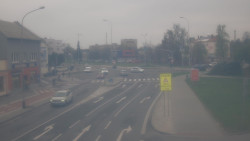 Křižovatka ulic Komenského a Velké Novosady